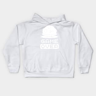 Game Over Design (white print) Kids Hoodie